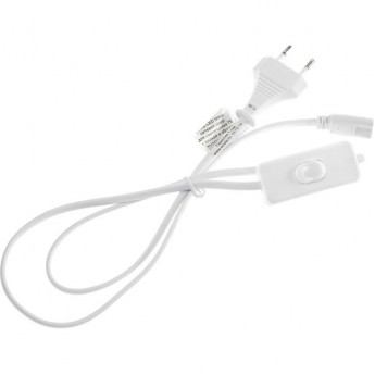 Сетевой шнур ECOLA LED LINEAR LT5RSSELT для светильника T5 с вилкой и общим выключателем, 1м