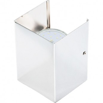 Светильник ECOLA GX53-N52 настенный бра прямоугольный белый 2* GX53 100х140х90 (1 из цв. уп. по 2)