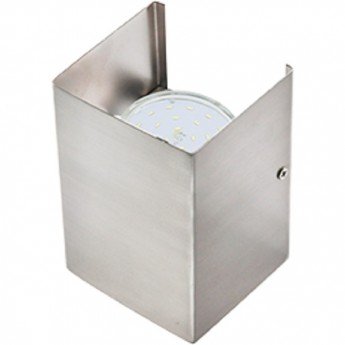 Светильник ECOLA GX53-N52 настенный бра прямоугольный сатин-хром 2* GX53 100х140х90 (1 из цв. уп. по 2)